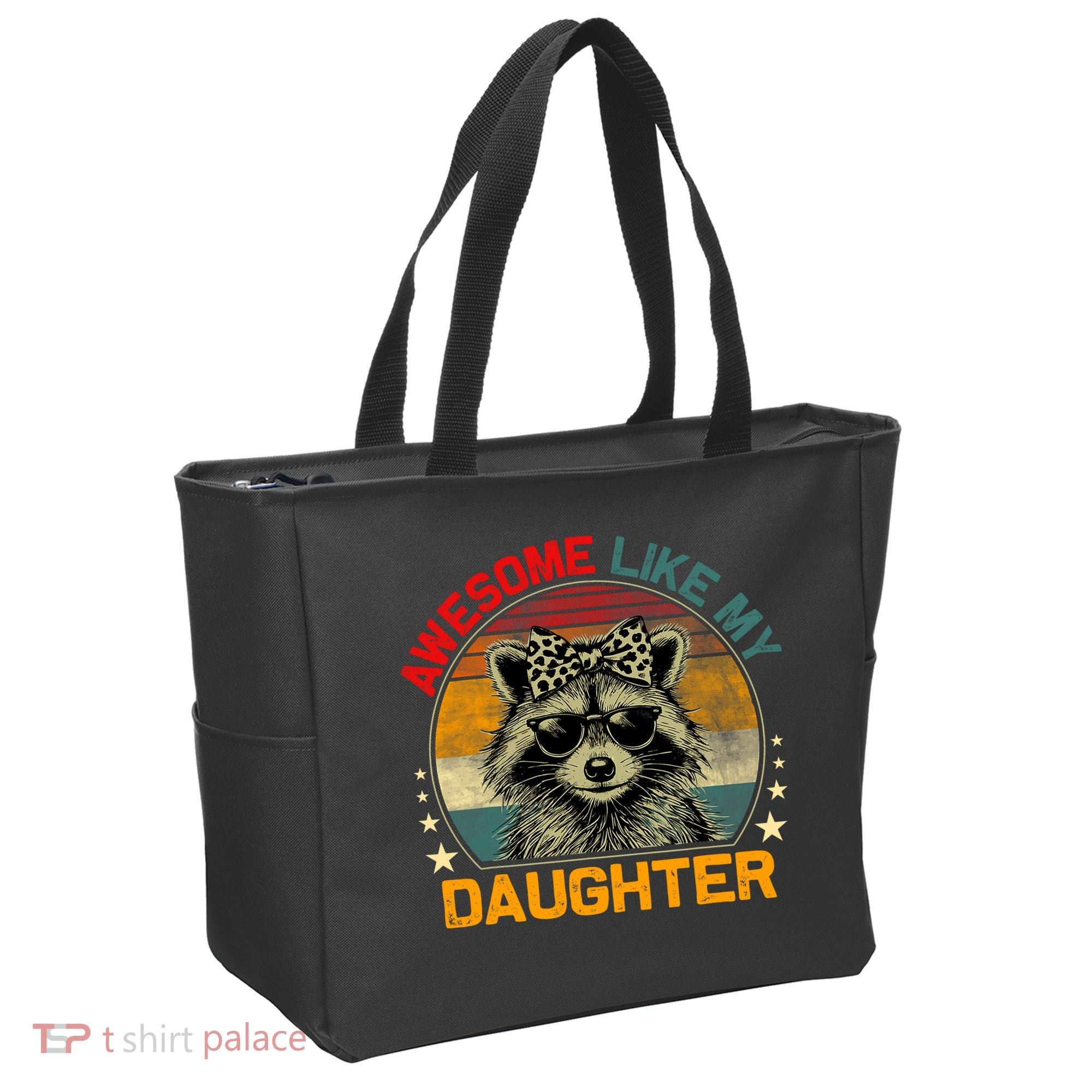 Awesome Like My Daughter Retro Funny Father's Day Dad  Tote Bag