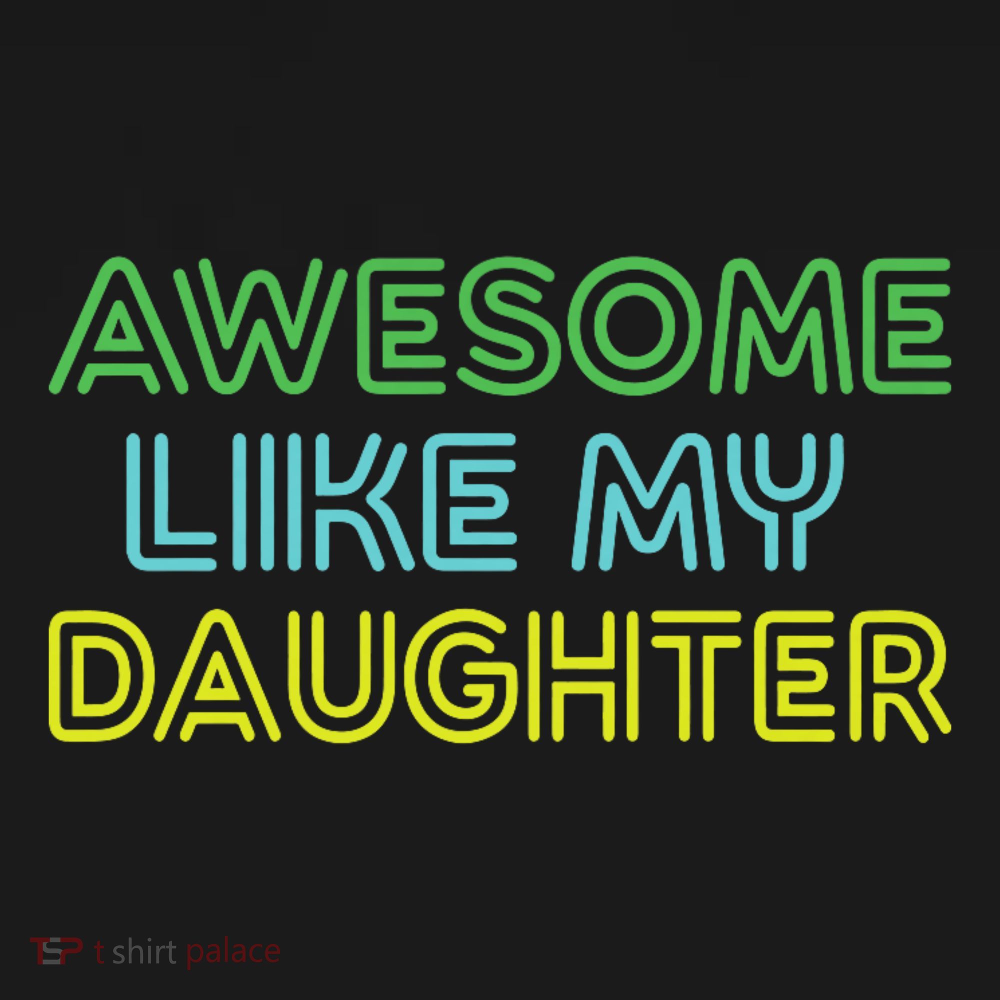 Awesome Like My Daughter Funny Dad Joke Gift Fathers Day Women's Hoodie