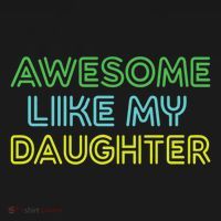 Awesome Like My Daughter Funny Dad Joke Gift Fathers Day Tank Top thumb 6