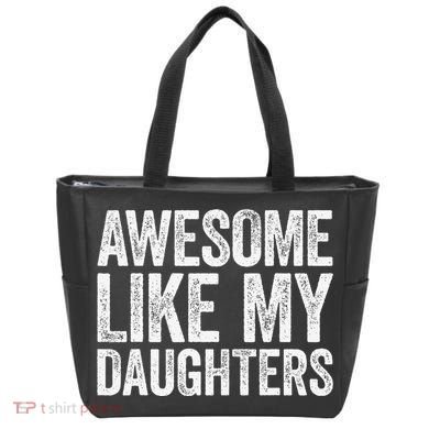Awesome Like My Daughters Dad Fathers Day Tote Bag