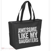 Awesome Like My Daughters Dad Fathers Day Tote Bag thumb 2