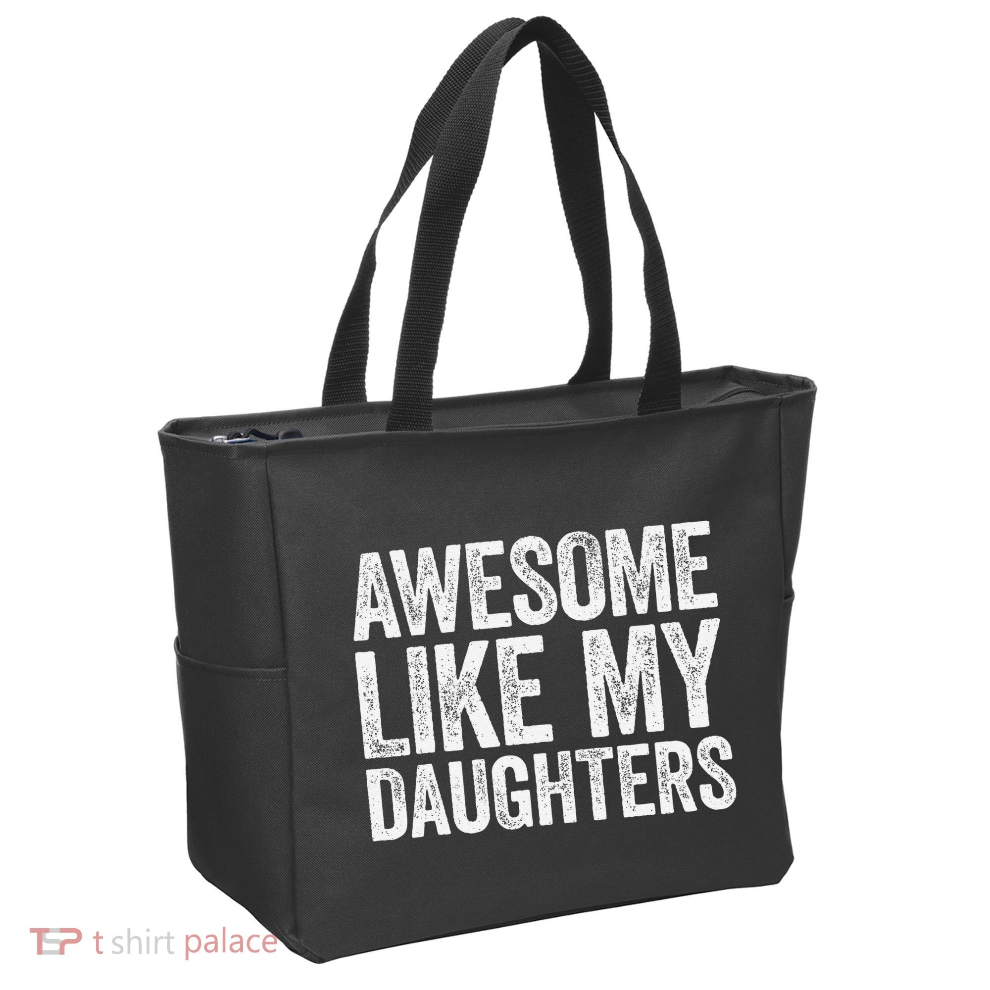 Awesome Like My Daughters Dad Fathers Day Tote Bag