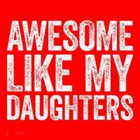 Awesome Like My Daughters Dad Fathers Day Santa Hat thumb 1