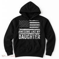 Awesome Like My Daughter Gifts Funny Fathers Day Dad Hoodie thumb 0