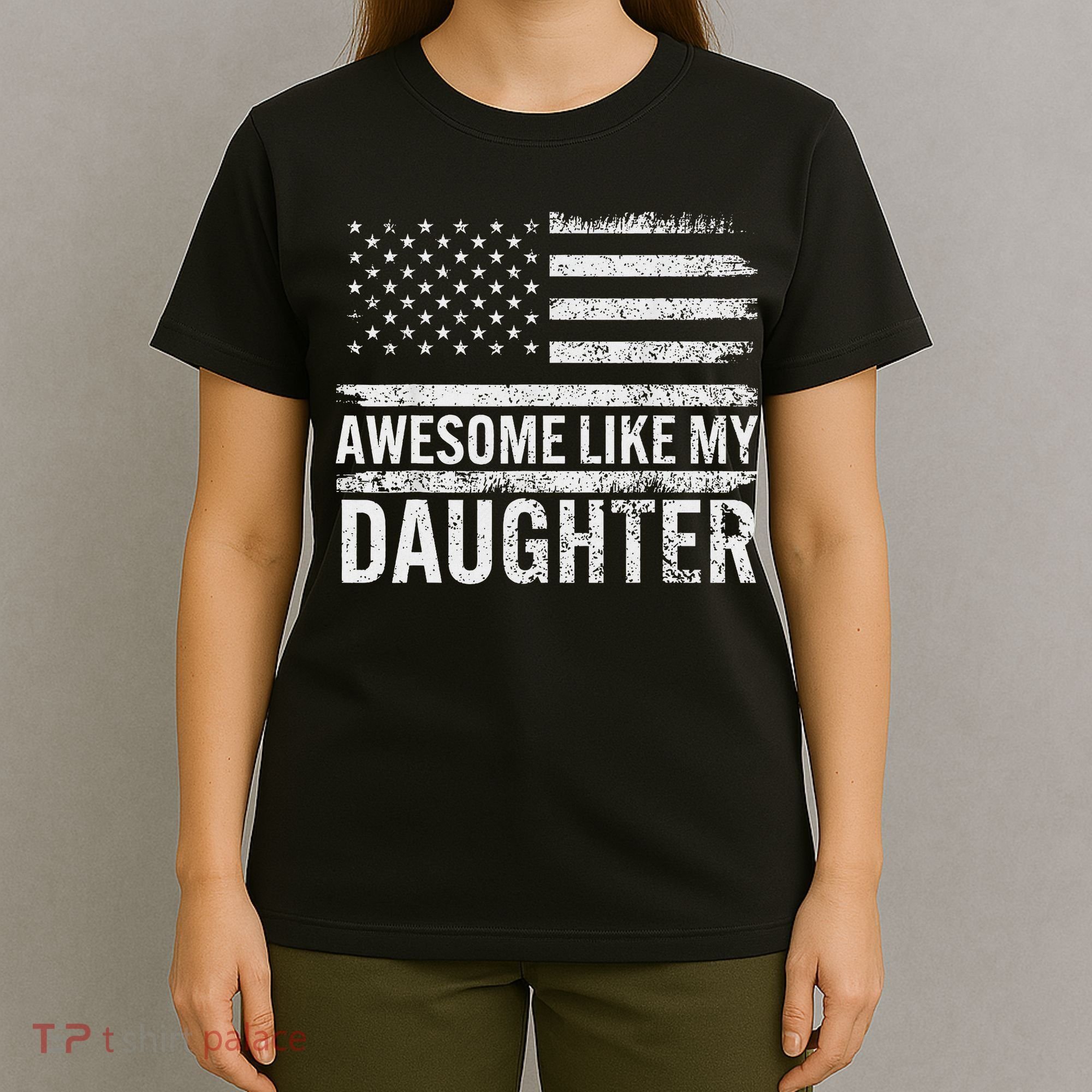 Awesome Like My Daughter Gifts Funny Fathers Day Dad T-Shirt