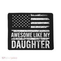 Awesome Like My Daughter Gifts Funny Fathers Day Dad Mousepad thumb 0