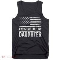 Awesome Like My Daughter Gifts Funny Fathers Day Dad Tank Top thumb 0