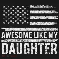 Awesome Like My Daughter Gifts Funny Fathers Day Dad Tank Top thumb 6
