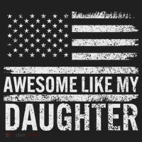 Awesome Like My Daughter Gifts Funny Fathers Day Dad Golf Towel thumb 3