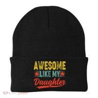 Awesome Like My Daughter Gift Funny Happy Father's Day Beanie thumb 0