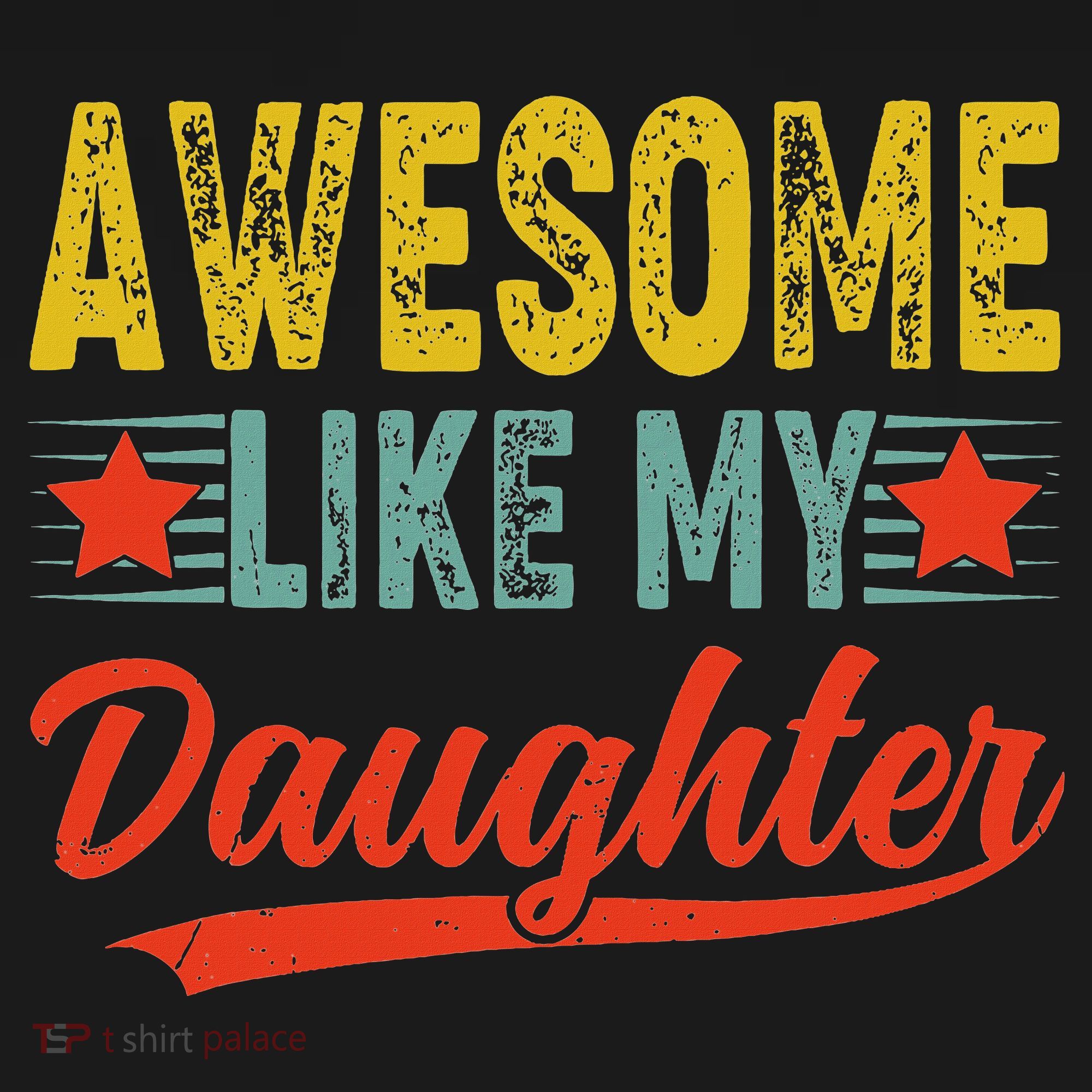Awesome Like My Daughter Gift Funny Happy Father's Day Women's Hoodie