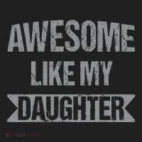 Awesome Like My Daughter Funny Mothers Fathers Day Mom Dad Beanie thumb 2