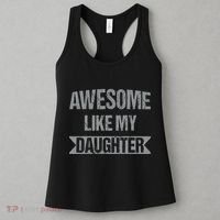 Awesome Like My Daughter Funny Mothers Fathers Day Mom Dad Women's Tank Top thumb 3