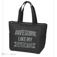 Awesome Like My Daughter Funny Mothers Fathers Day Mom Dad Tote Bag thumb 3