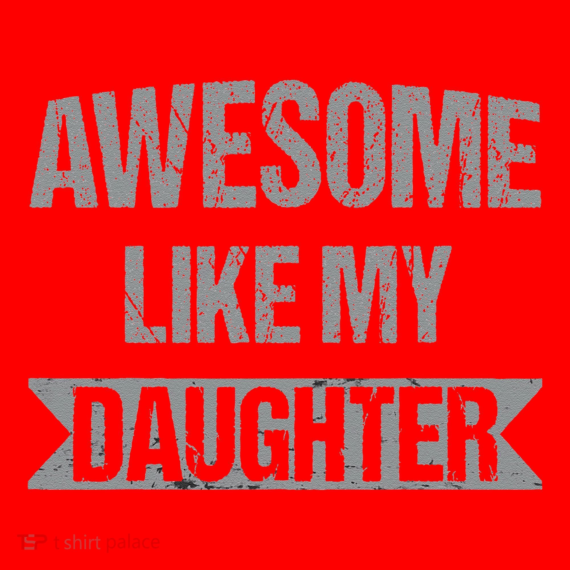 Awesome Like My Daughter Funny Mothers Fathers Day Mom Dad Santa Hat