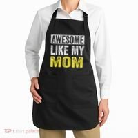 Awesome Like My Mom Daughter MotherS Day Apron thumb 2