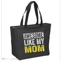 Awesome Like My Mom Daughter MotherS Day Tote Bag thumb 2