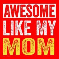 Awesome Like My Mom Daughter MotherS Day Santa Hat thumb 1