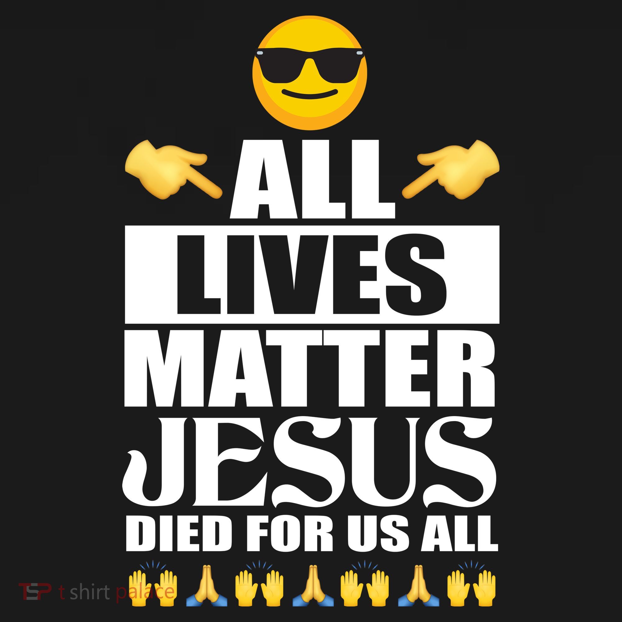 All Lives Matter Jesus Died For Us All Emoji Women's Tank Top