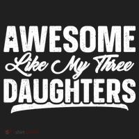 Awesome Like My Three Daughters Gift Funny Fathers Day Beanie thumb 2