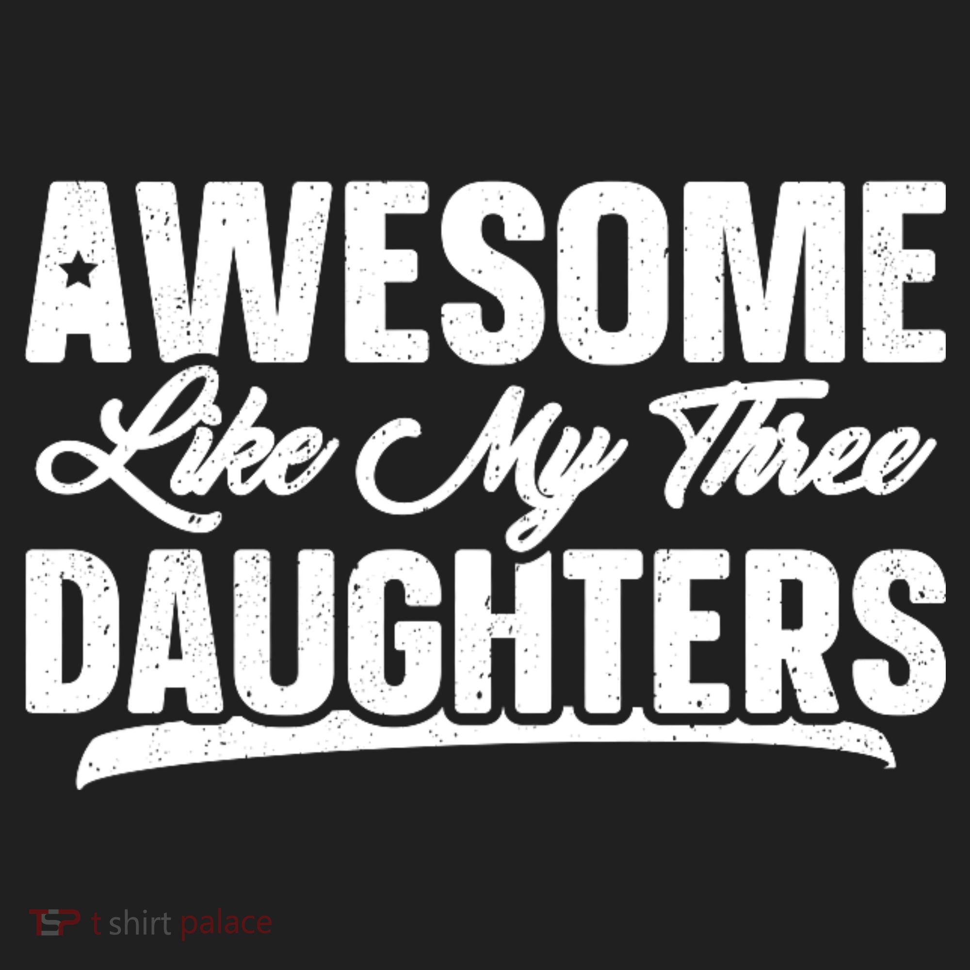 Awesome Like My Three Daughters Gift Funny Fathers Day Hat