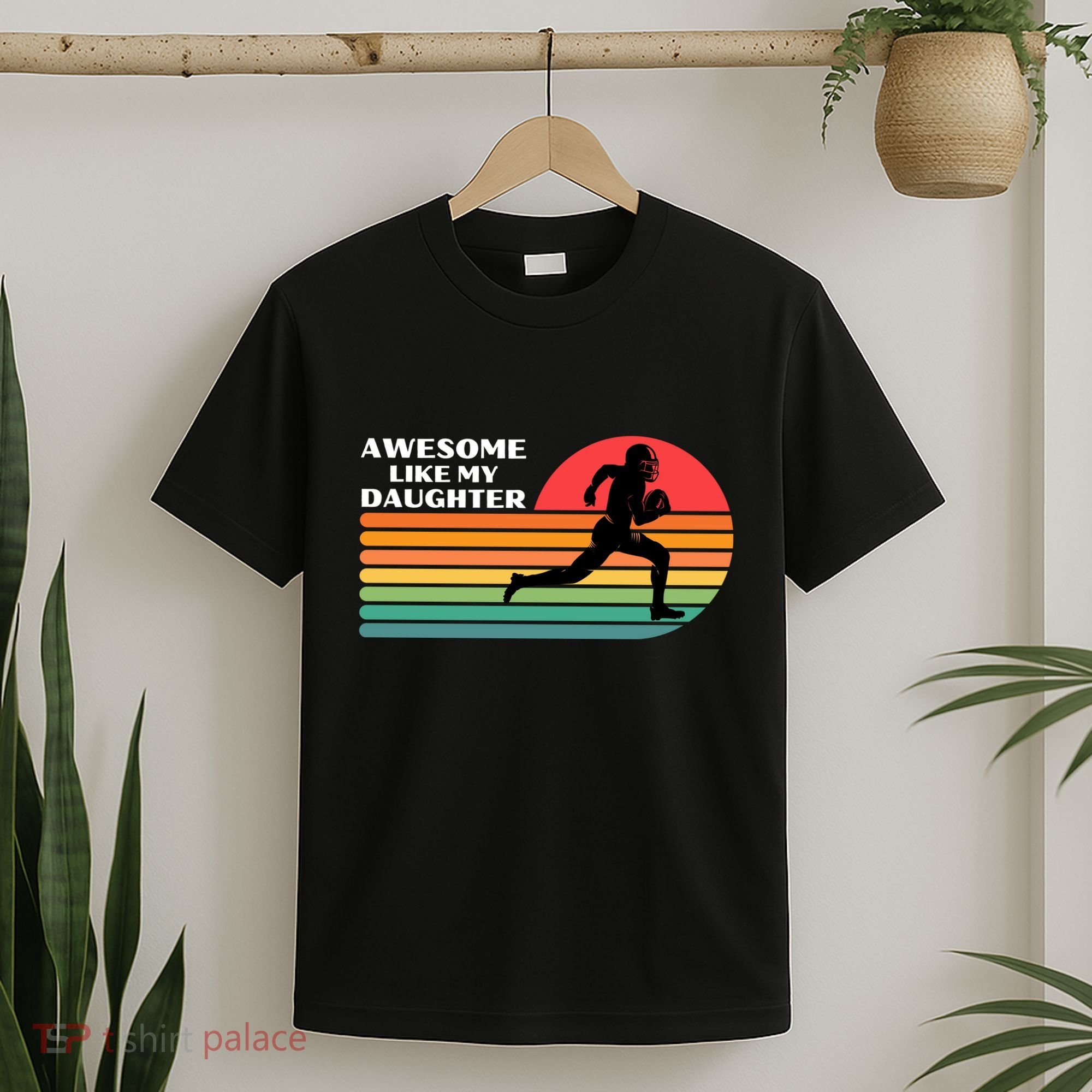 Awesome Like My Daughter Vintage Football T-Shirt