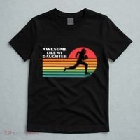 Awesome Like My Daughter Vintage Football T-Shirt thumb 5
