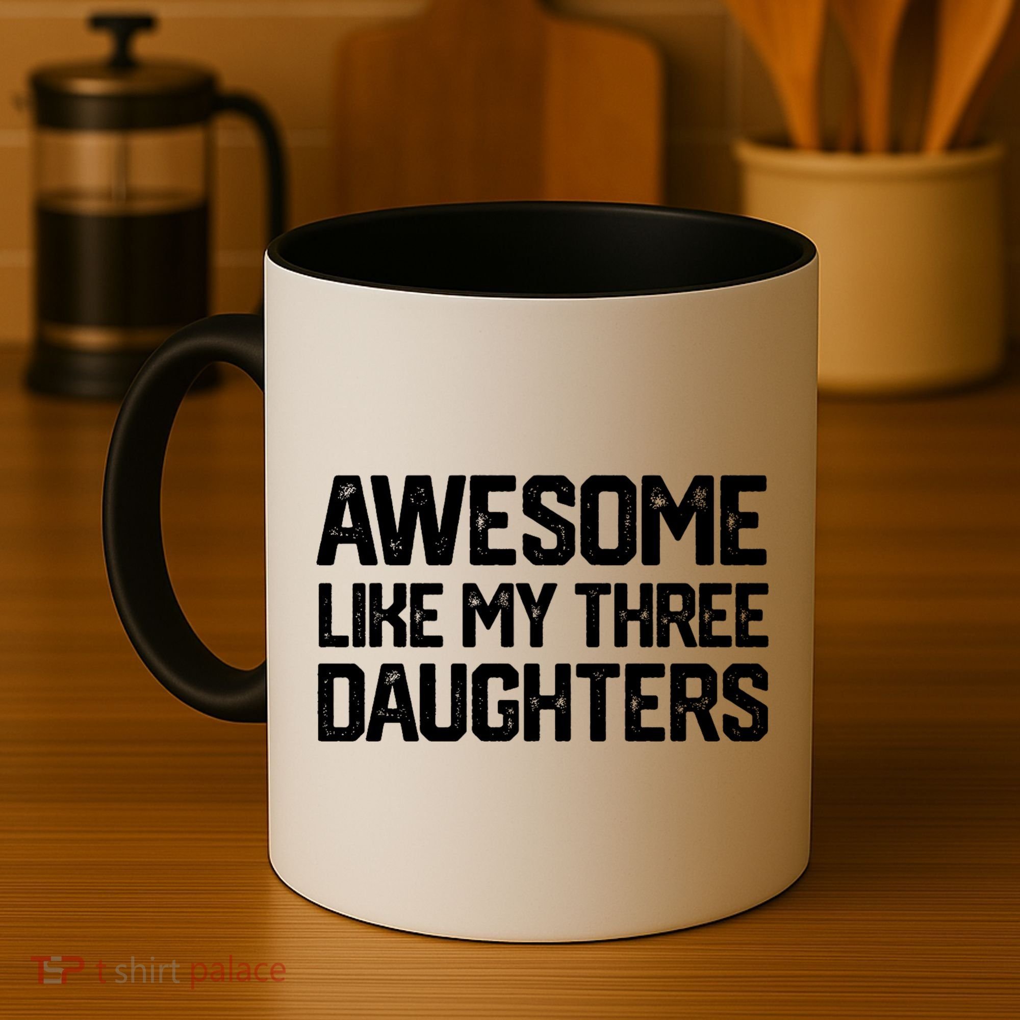 Awesome Like My Three Daughters FatherS Day Coffee Mug