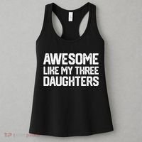 Awesome Like My Three Daughters FatherS Day Women's Tank Top thumb 3