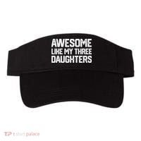 Awesome Like My Three Daughters FatherS Day Visor thumb 0