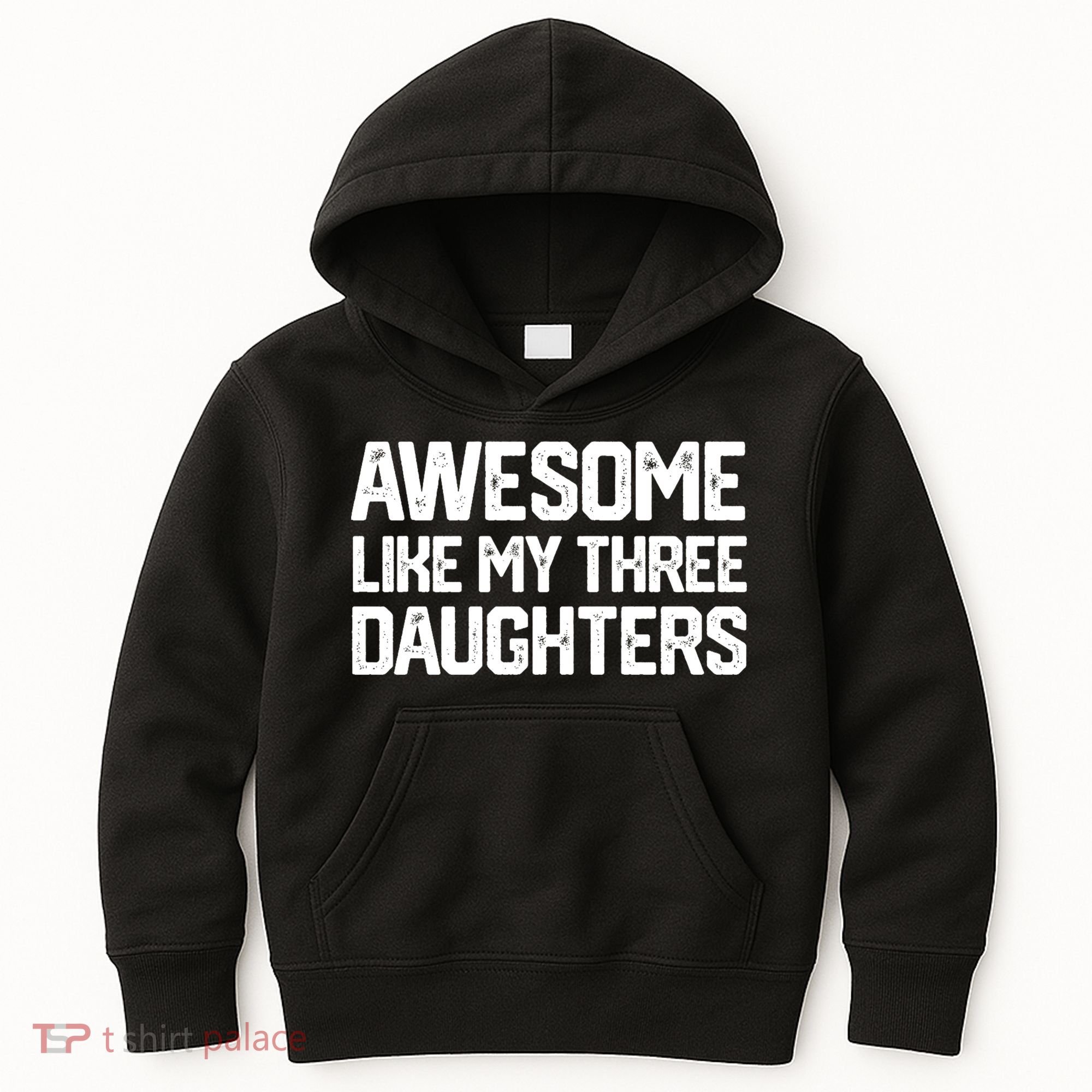 Awesome Like My Three Daughters FatherS Day Kids Hoodie