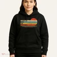 Awesome Like My Daughter Retro Funny Dad Fathers Day Hoodie thumb 5