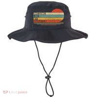 Awesome Like My Daughter Retro Funny Dad Fathers Day Bucket Hat thumb 0