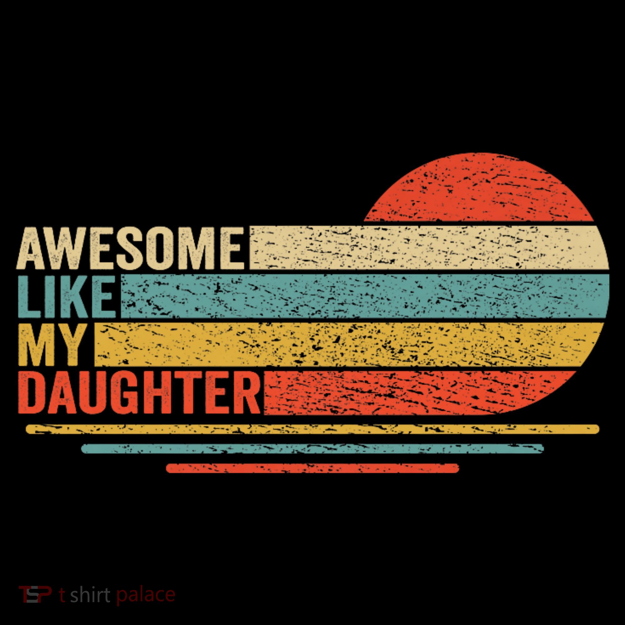 Awesome Like My Daughter Retro Funny Dad Fathers Day Women's Hoodie