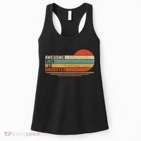 Awesome Like My Daughter Retro Funny Dad Fathers Day Women's Tank Top thumb 0