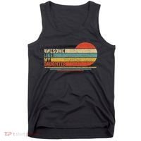 Awesome Like My Daughter Retro Funny Dad Fathers Day Tank Top thumb 0