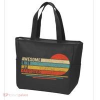 Awesome Like My Daughter Retro Funny Dad Fathers Day Tote Bag thumb 3