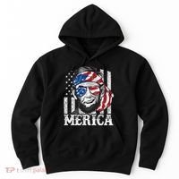 Abraham Lincoln Merica 4th Of July American Flag Hoodie thumb 0