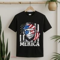 Abraham Lincoln Merica 4th Of July American Flag T-Shirt thumb 2