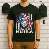 Abraham Lincoln Merica 4th Of July American Flag T-Shirt thumb 6