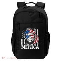 Abraham Lincoln Merica 4th Of July American Flag Backpack thumb 0