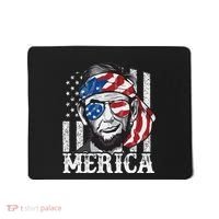 Abraham Lincoln Merica 4th Of July American Flag Mousepad thumb 0