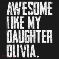 Awesome Like My Daughter Olivia Name Funny Dad FatherS Day Women's Hoodie thumb 2