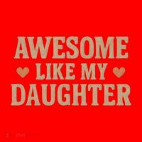 Awesome Like My Daughter Santa Hat thumb 1
