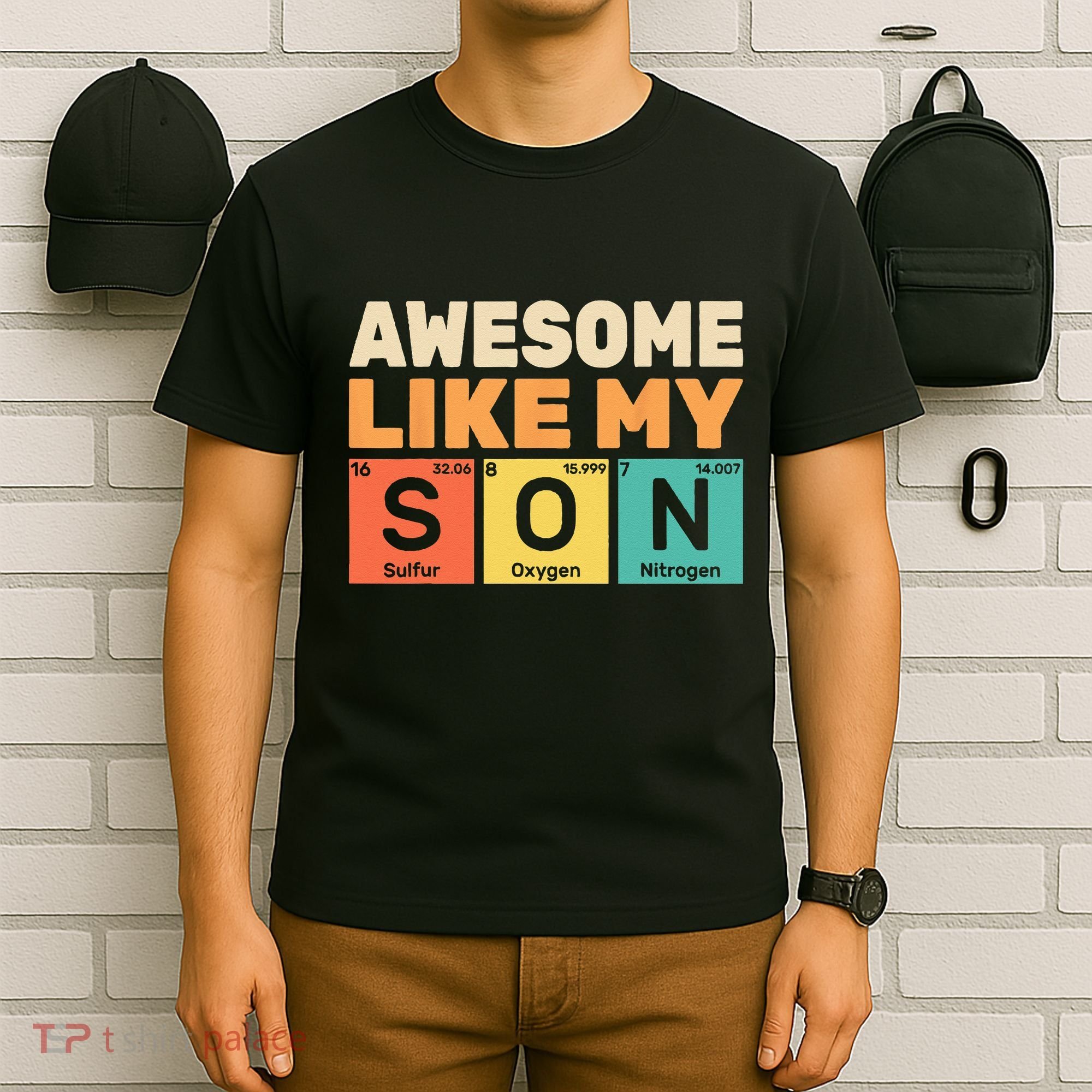 Awesome Like My Son Periodic Table Father's day Chemistry T-Shirt