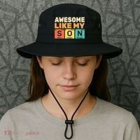 Awesome Like My Son Periodic Table Father's day Chemistry Bucket Hat thumb 3