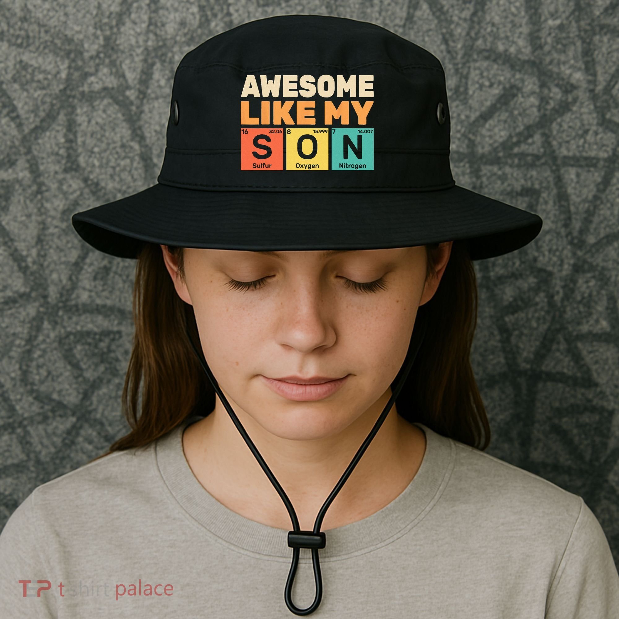 Awesome Like My Son Periodic Table Father's day Chemistry Bucket Hat