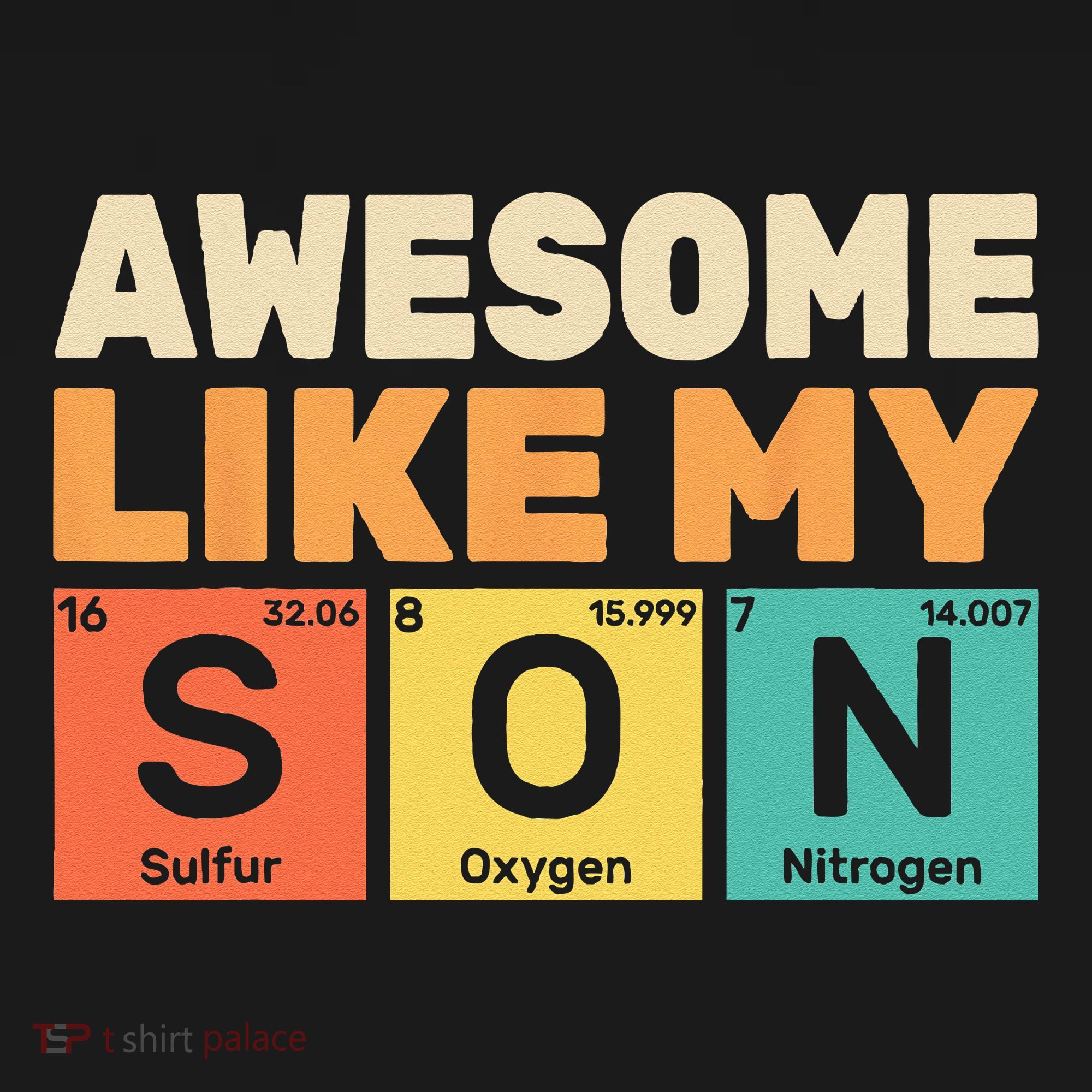 Awesome Like My Son Periodic Table Father's day Chemistry Women's Hoodie