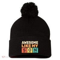 Awesome Like My Son Periodic Table Father's day Chemistry Pom Pom 12in Knit Beanie thumb 0