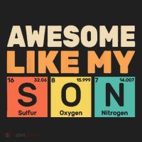 Awesome Like My Son Periodic Table Father's day Chemistry Hat thumb 2